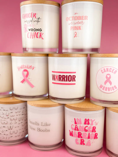 The Comeback - Breast Cancer Soy Candle: Eucalyptus Spritz