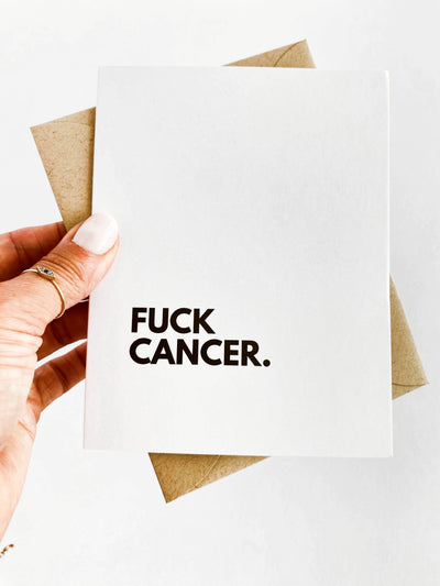 Fuck Cancer Get Well Cancer and Chemo Support Card