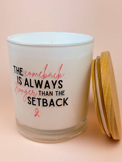 The Comeback - Breast Cancer Soy Candle: Eucalyptus Spritz