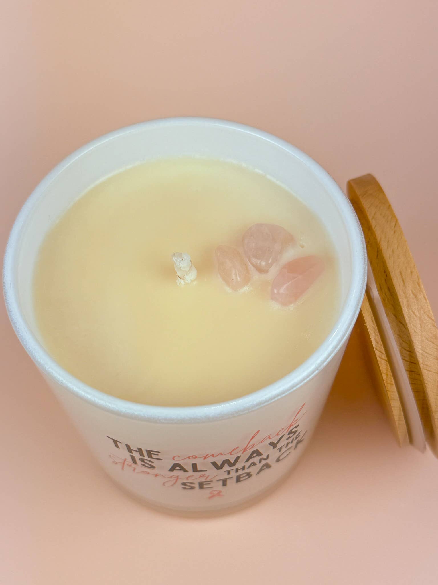 The Comeback - Breast Cancer Soy Candle: Eucalyptus Spritz