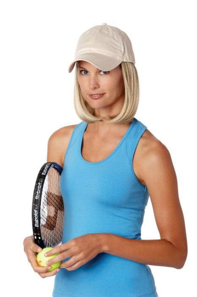 Ball Cap with Hair attached, comes in 3 lengths and 2 coloured caps