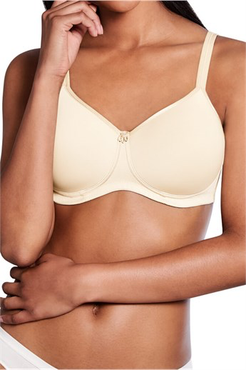 thumbnail image 2 of Amoena 'Mara' Non-Wired Soft Padded Pocketed Mastectomy Bra – Nude/Beige, Women's, New With Tags 2 of 4